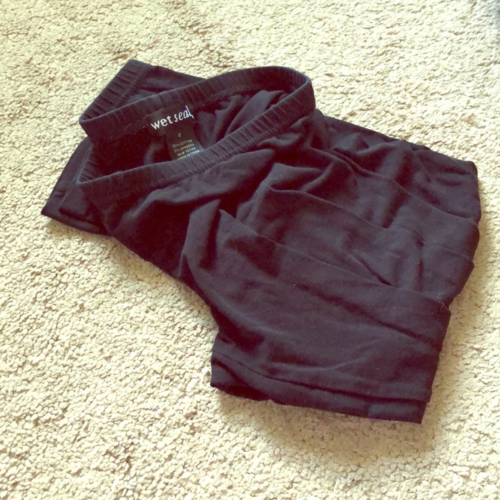 Wet Seal black leggings.
